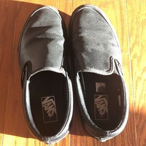 Black slip on Vans